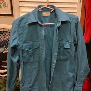 LL Bean Chamois Cloth button down shirt size 6